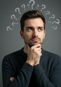 Puzzled Millennial Male