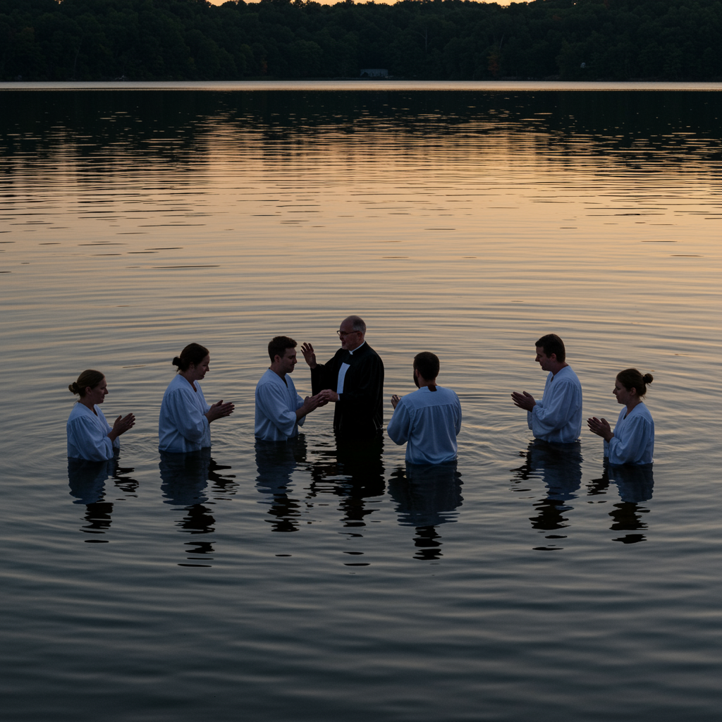 People Being Baptized