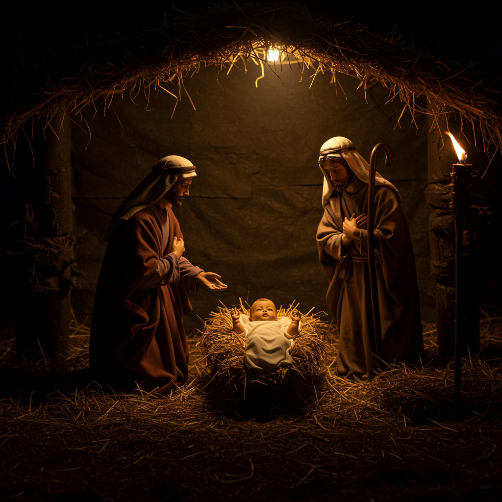 Nativity Scene Square