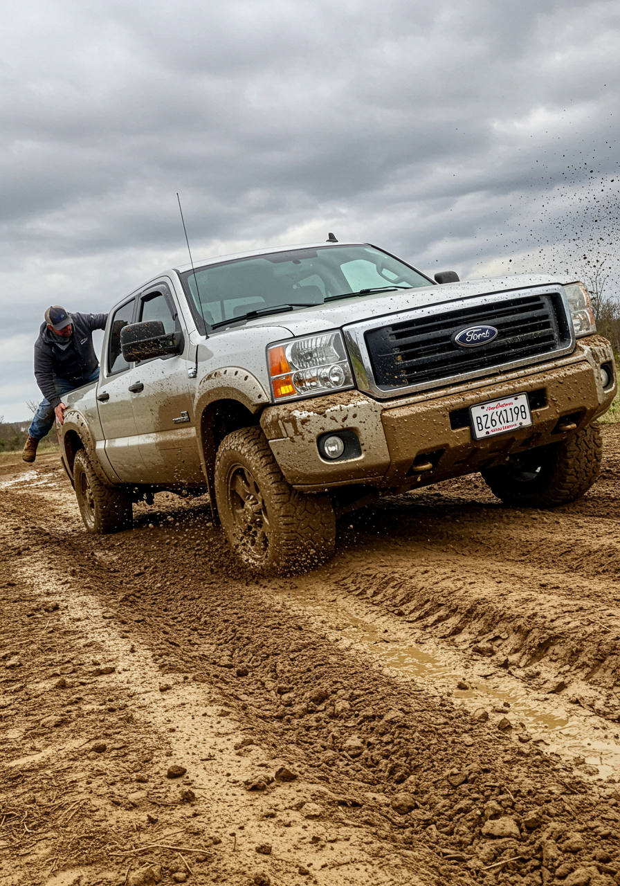 Truck Stuck in the Mud Truck Stuck in the Mud