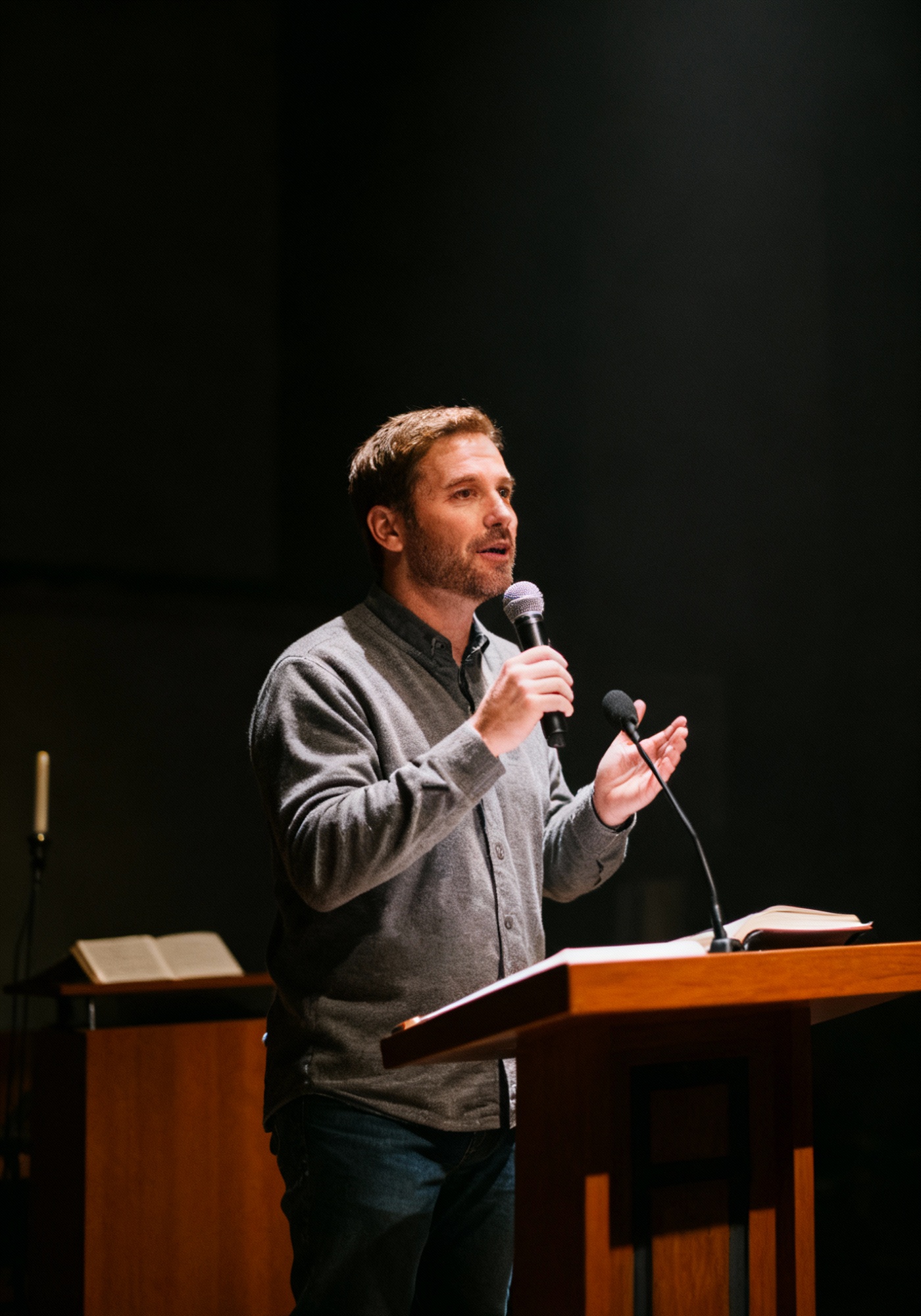 Young Preacher Preaching