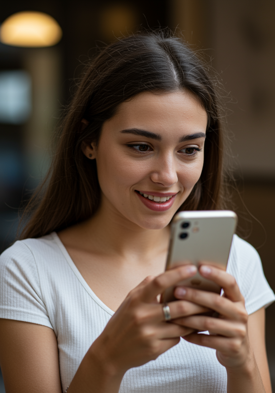 Girl with Smartphone Girl with Smartphone