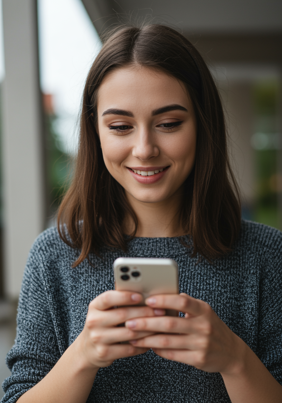 Woman with Smartphone